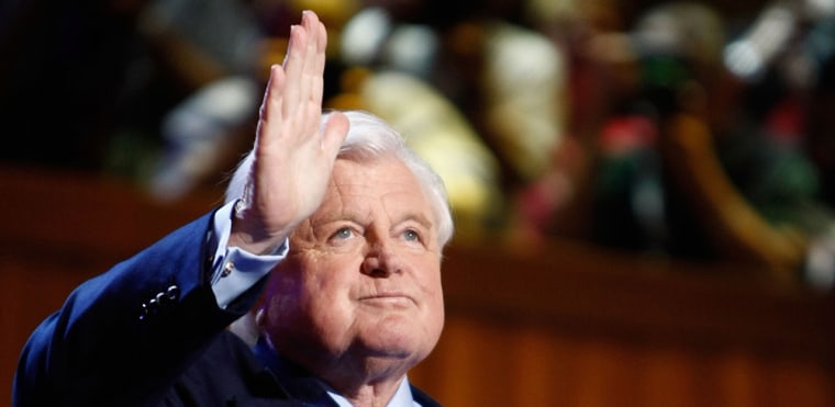 Image: Sen. Ted Kennedy at the DNC in Denver in 2008